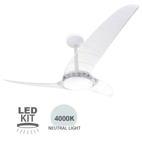SPIRIT Neevo3 Clear 43 inches Ceiling Fan with LED Kit and Remote Control