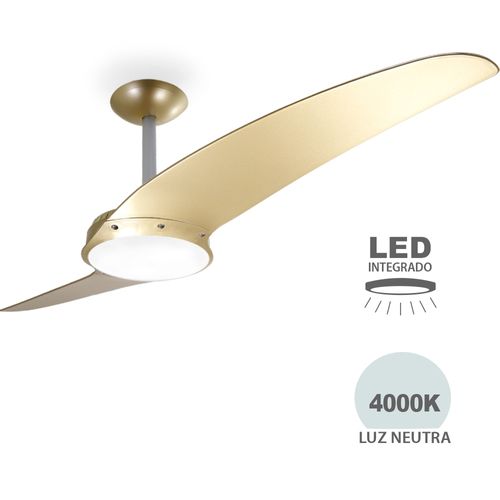 SPIRIT Neevo2 Gold 43 inches Ceiling Fan with LED Kit and Remote Control